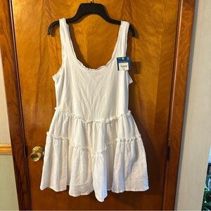 White Tiered Tank Dress Top